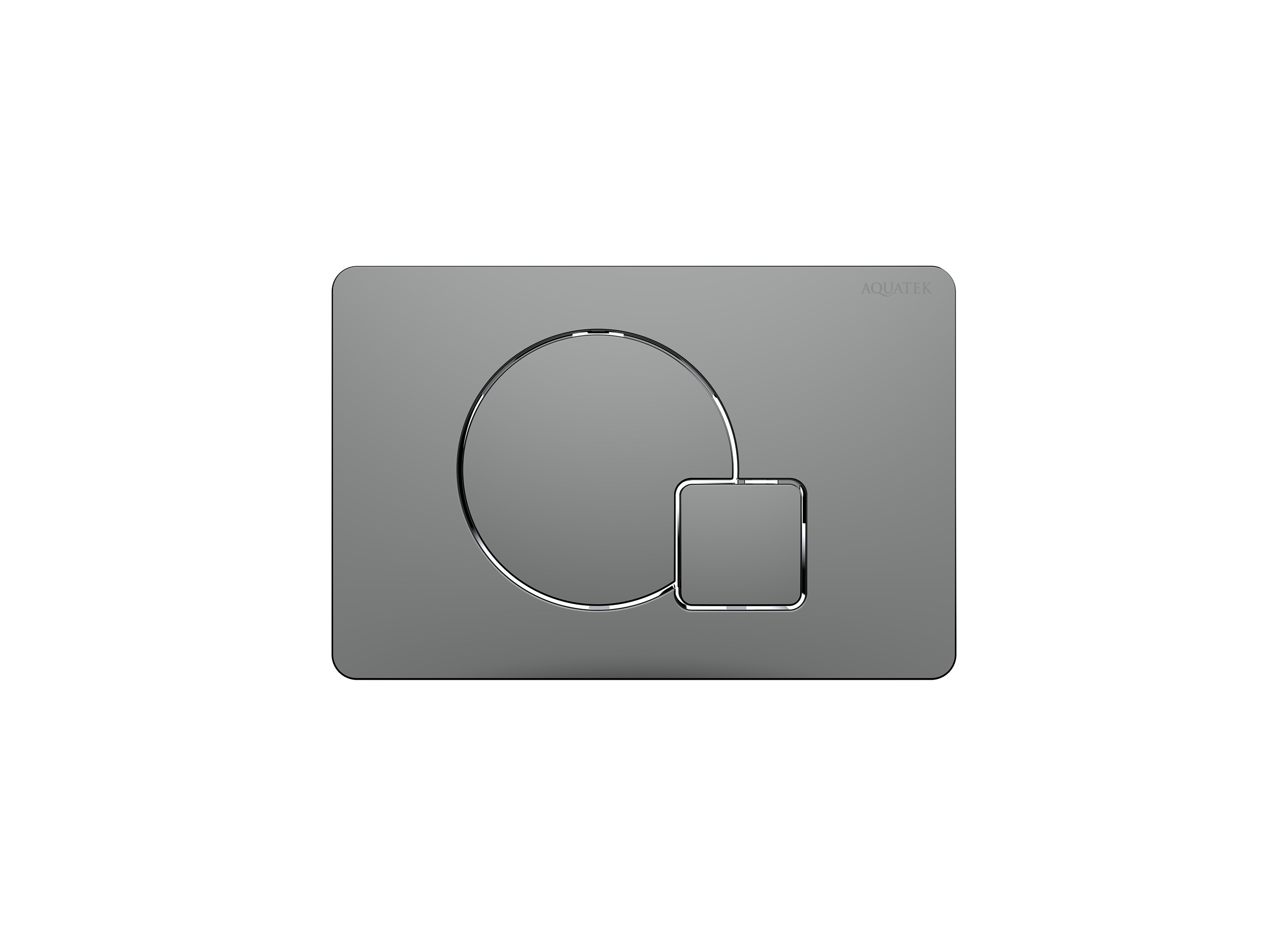 Кнопка смыва KDI-0000070 оружейная сталь матовая Aquatek