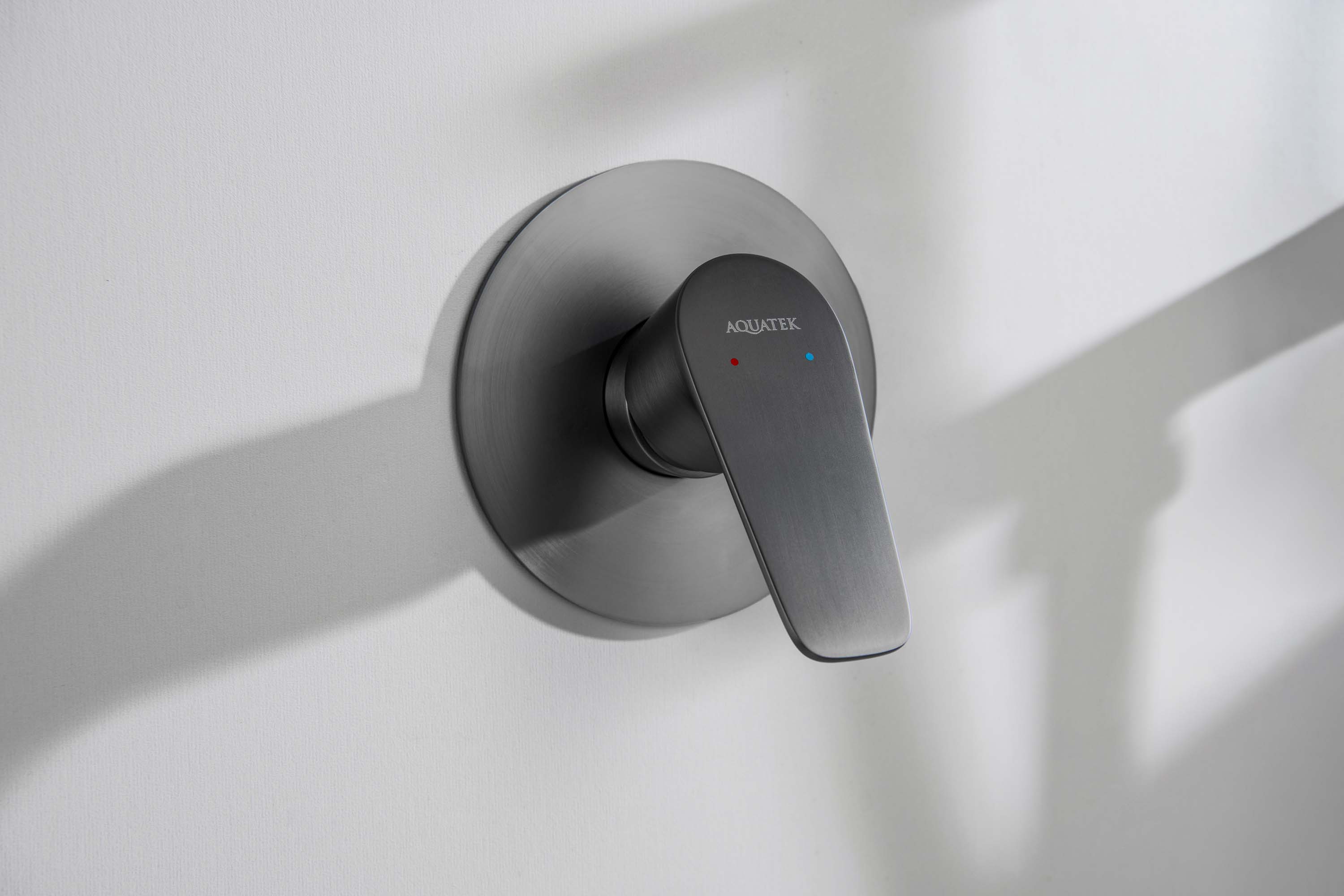 Встраиваемый гигиенический комплект Бетта AQ1119BGM оружейная сталь Aquatek