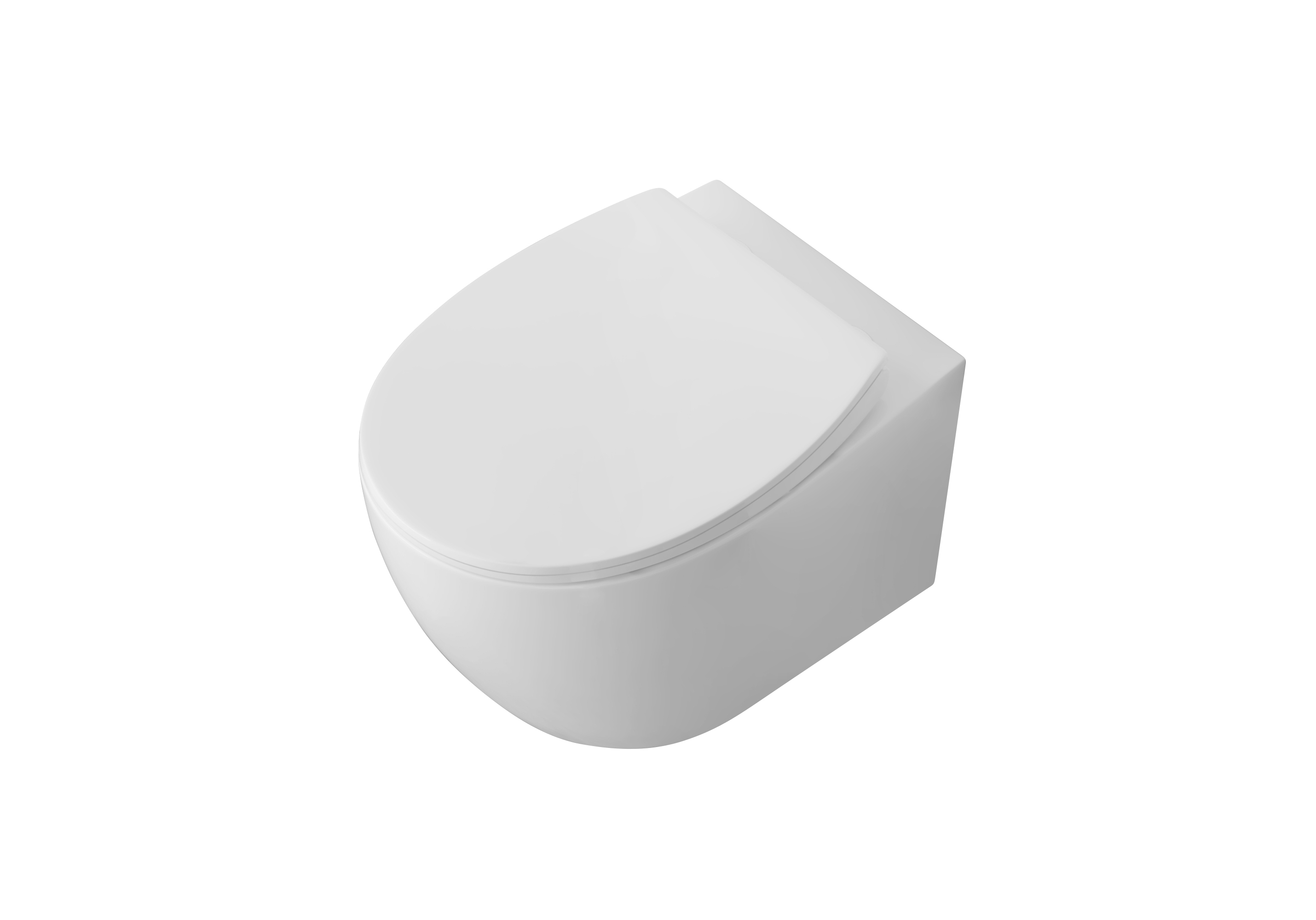 Унитаз подвесной безободковый Сириус AQ1582T-00 с сиденьем микролифт Aquatek