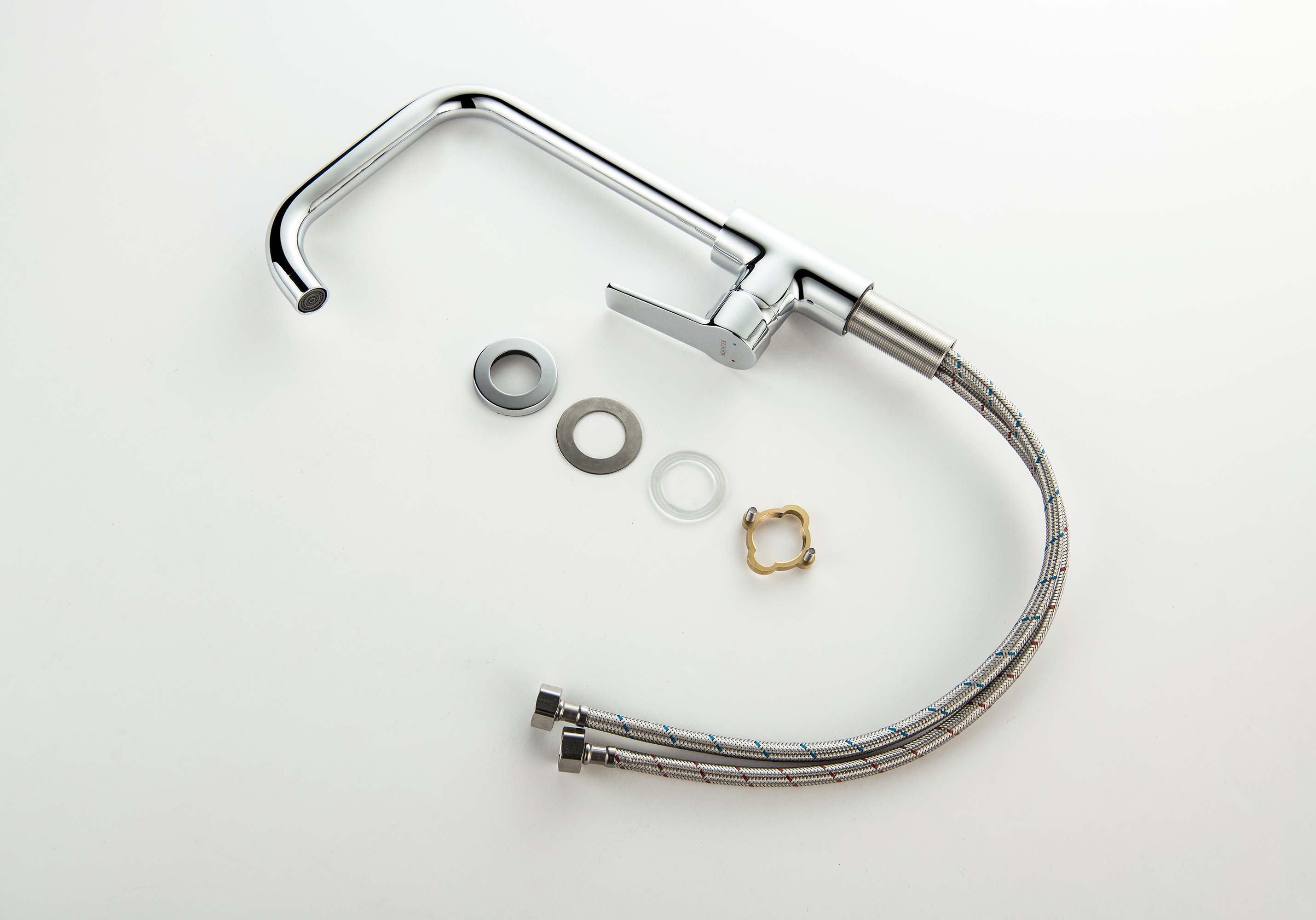 Смеситель для кухни Лугано AQ1781CR хром Aquatek