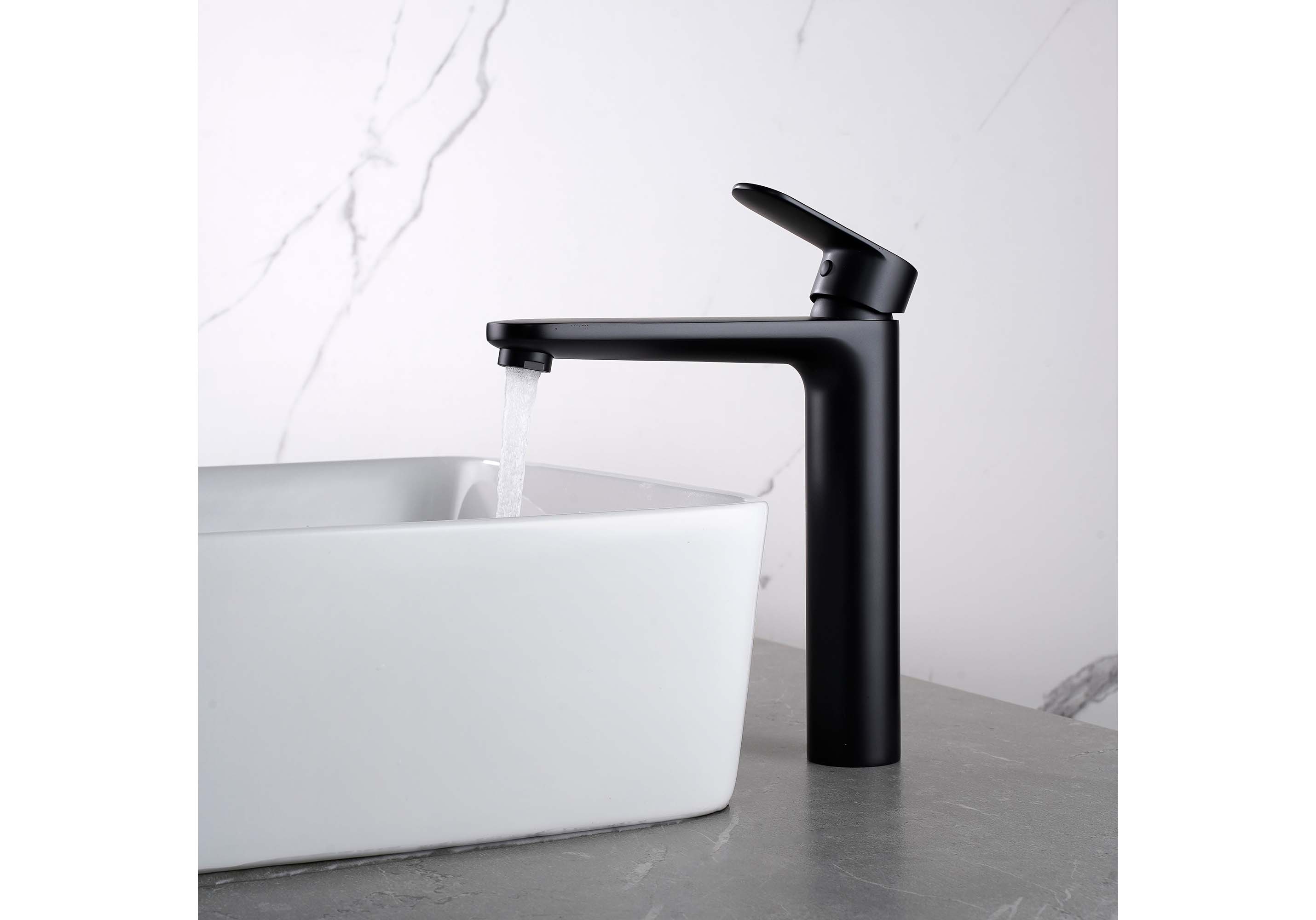 Смеситель для раковины Ника AQ1804MB черный Aquatek