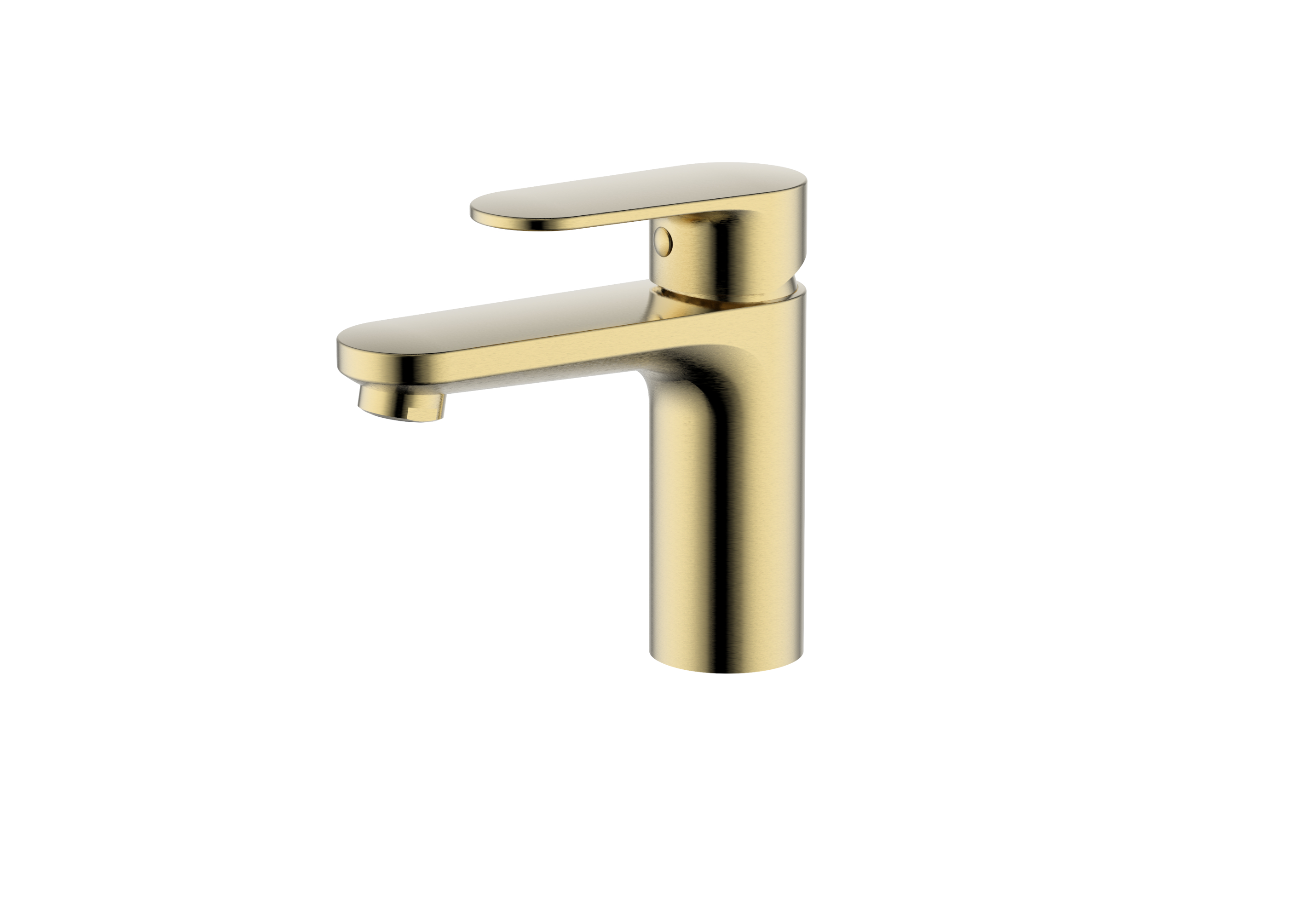 Смеситель для раковины Ника AQ1810BG шлифованное золото Aquatek