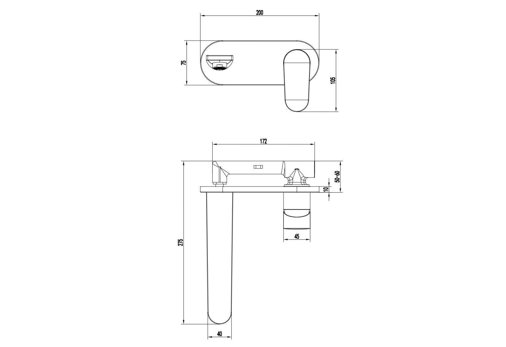 Смеситель для раковины Ника AQ1813CR хром Aquatek