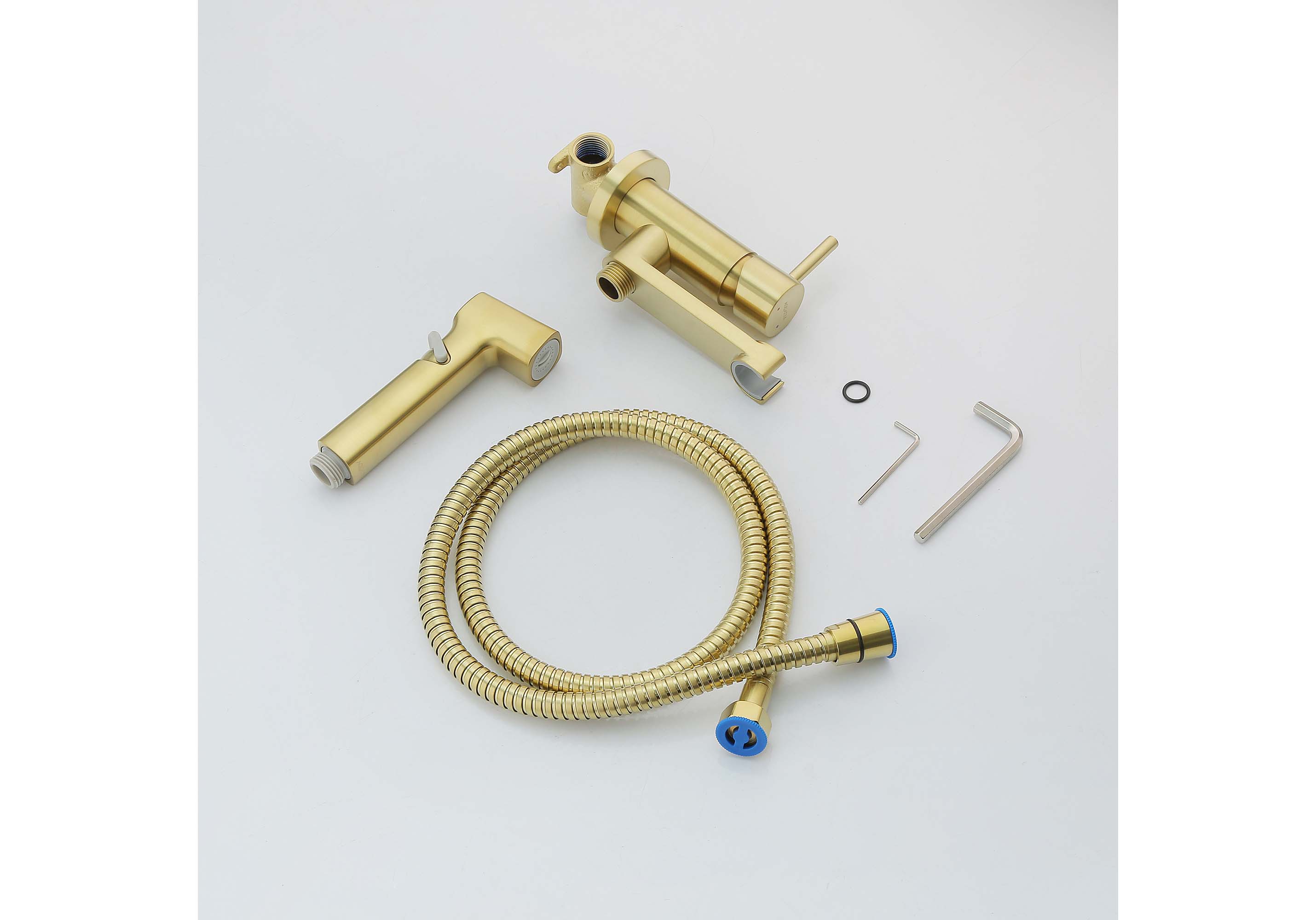 Встраиваемый гигиенический комплект Ника AQ1819BG шлифованное золото Aquatek