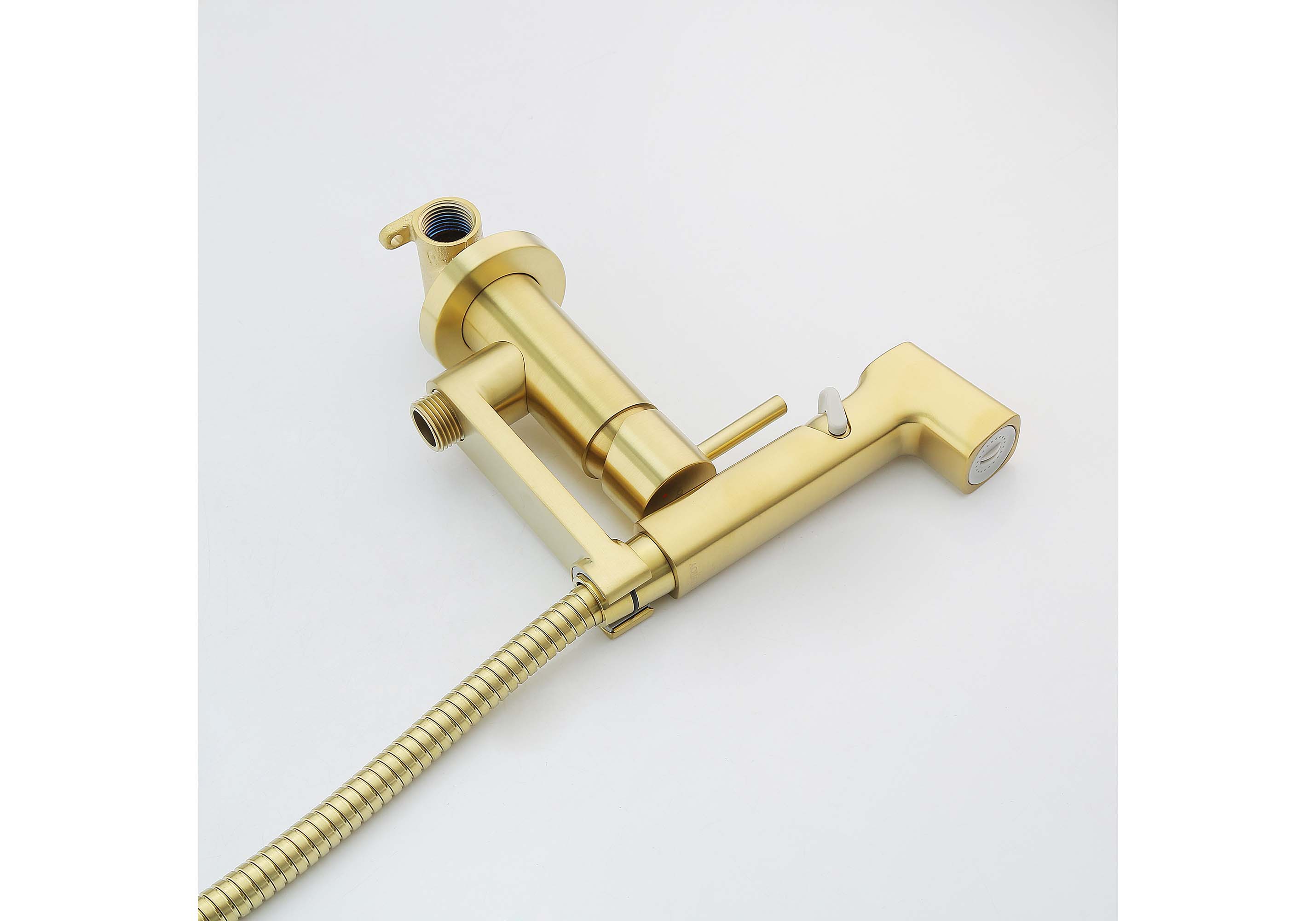 Встраиваемый гигиенический комплект Ника AQ1819BG шлифованное золото Aquatek