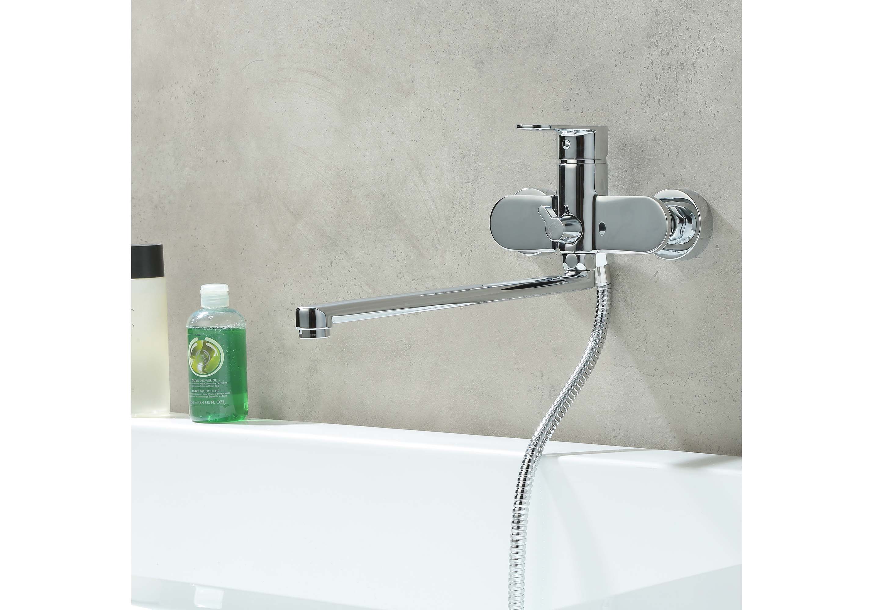 Смеситель для ванны Ника AQ1842CR хром Aquatek