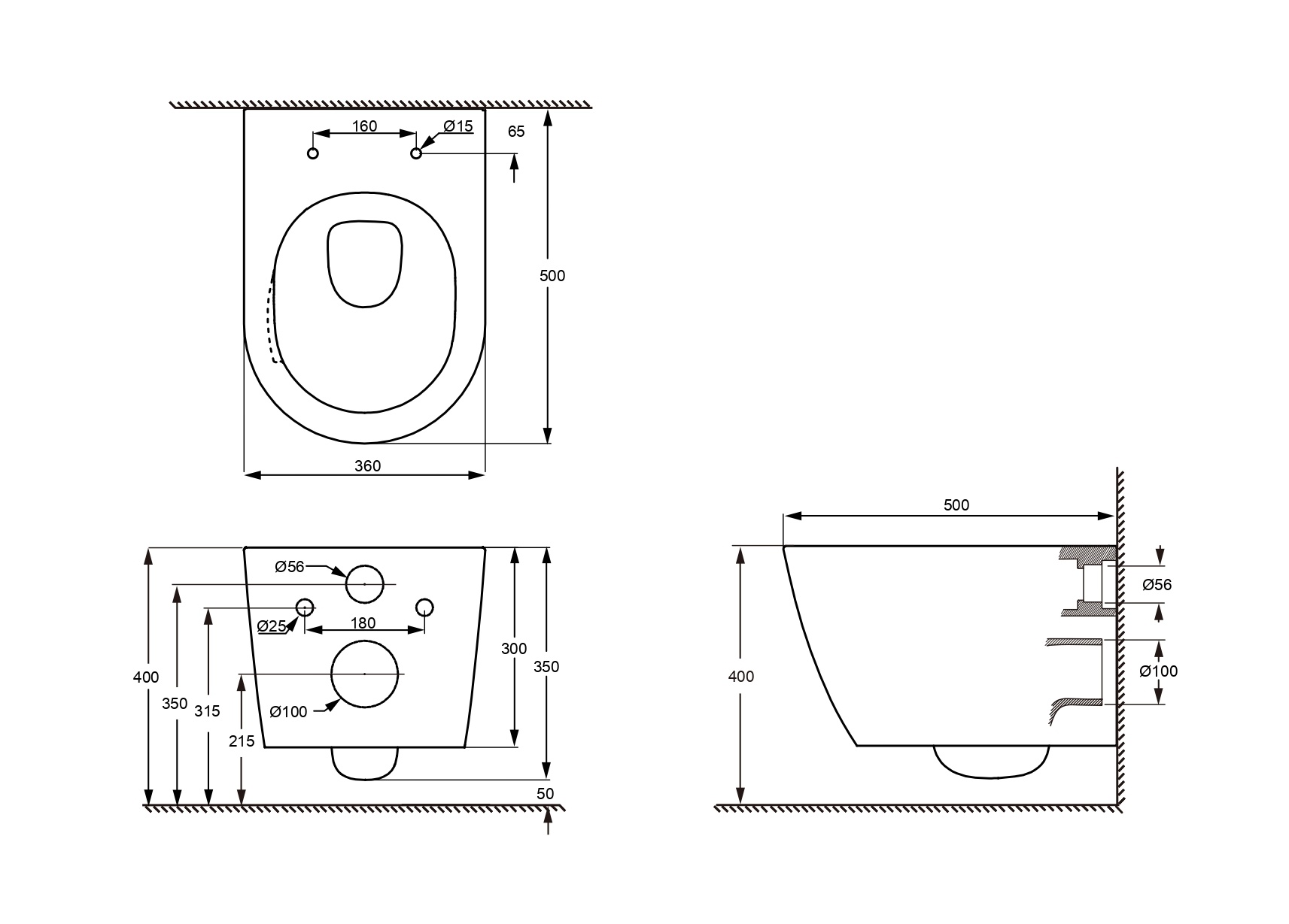 Унитаз с инсталляцией SET AQUATEK ЛИБЕРТИ-INS17-017
