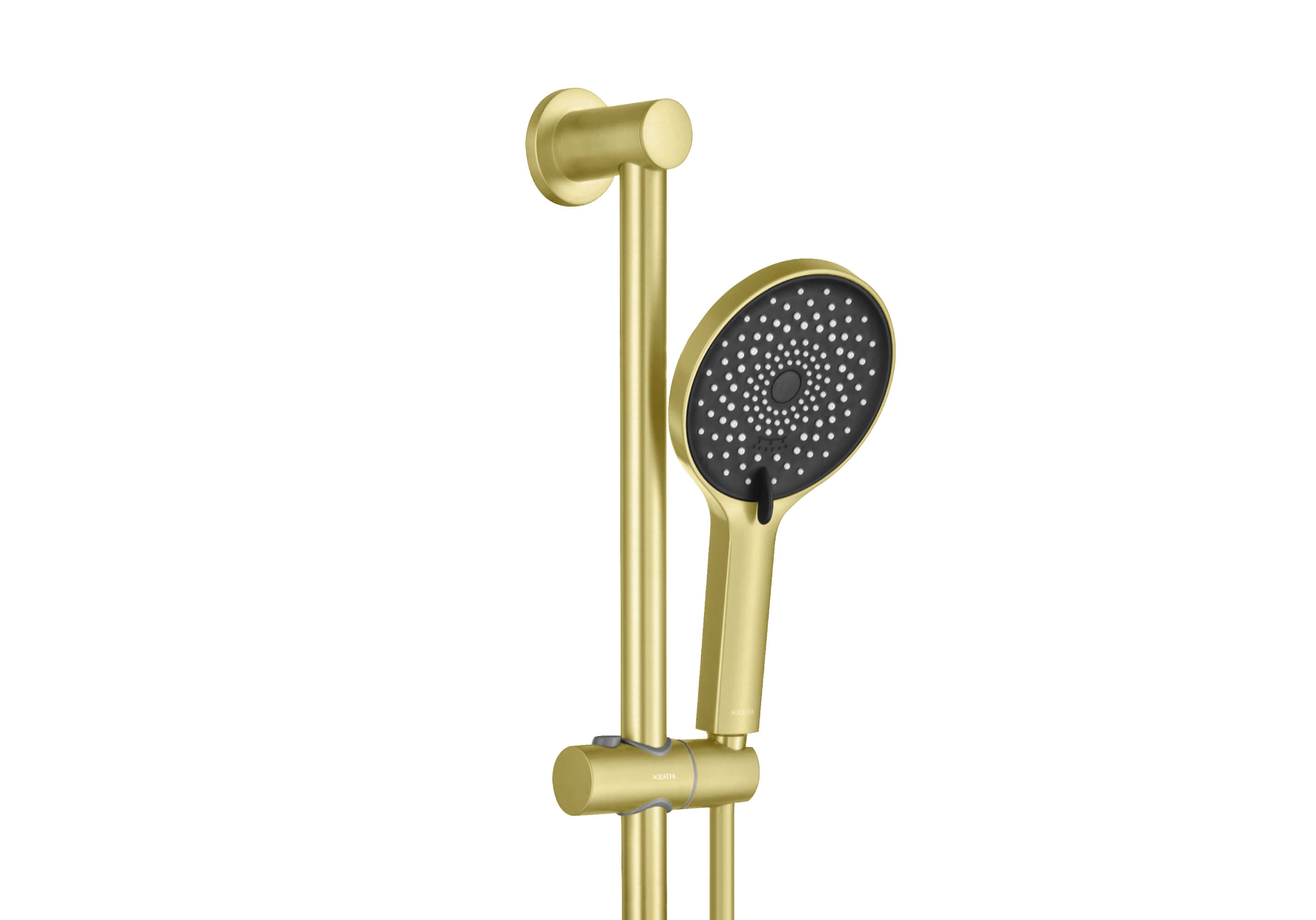 Душевой гарнитур Лугано AQ2022BG шлифованное золото Aquatek