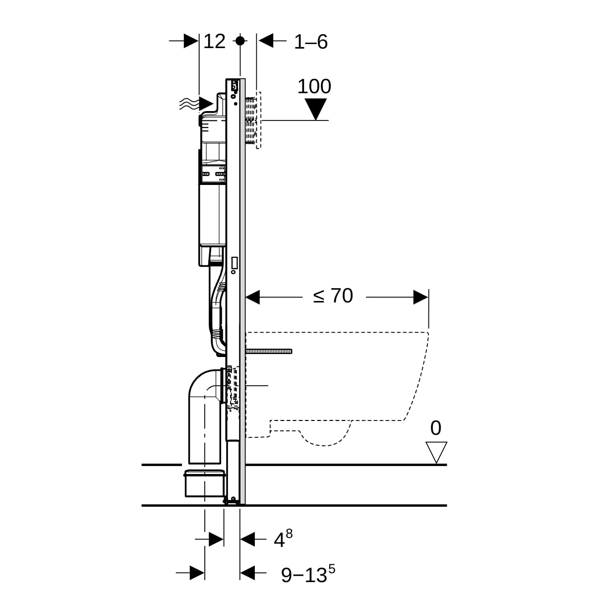 Инсталляция для унитаза Duofix 111.950.00.6 Geberit