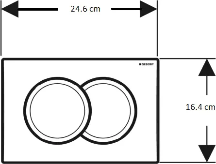 Инсталляция для унитаза Duofix Delta 458.149.21.2 с кнопкой Geberit