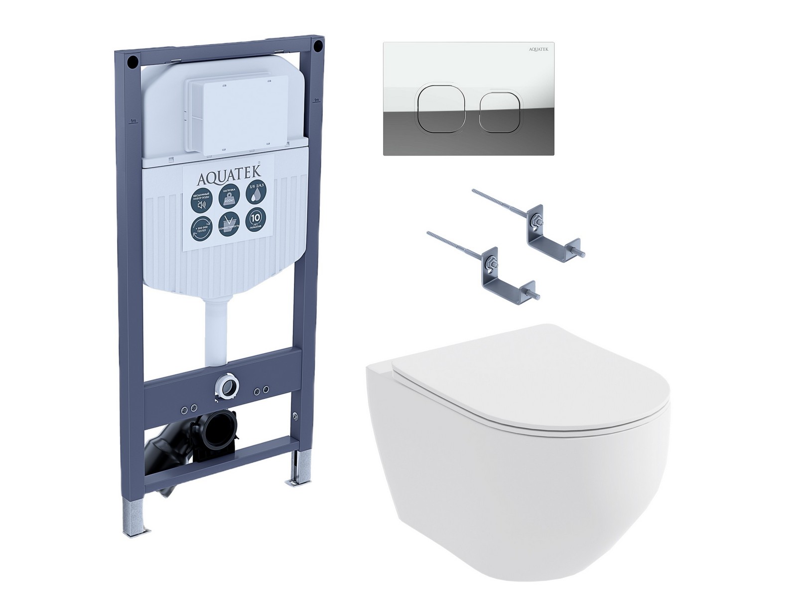 Унитаз с инсталляцией SET AQUATEK ЕВРОПА 057/023