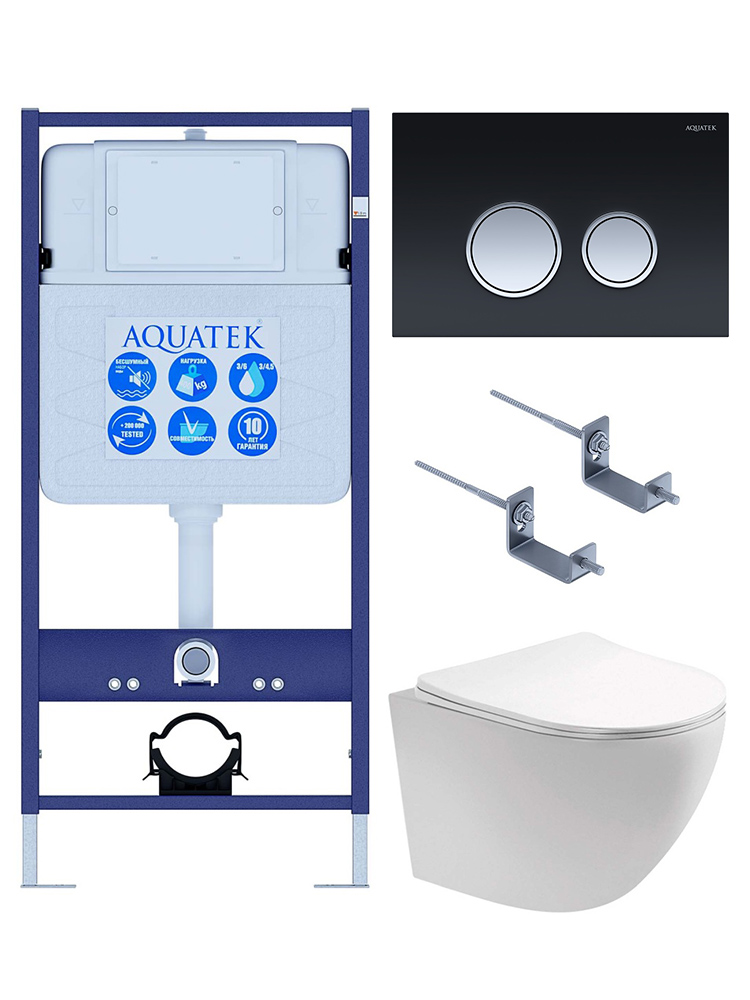Унитаз с инсталляцией SET AQUATEK ЕВРОПА T KDI29