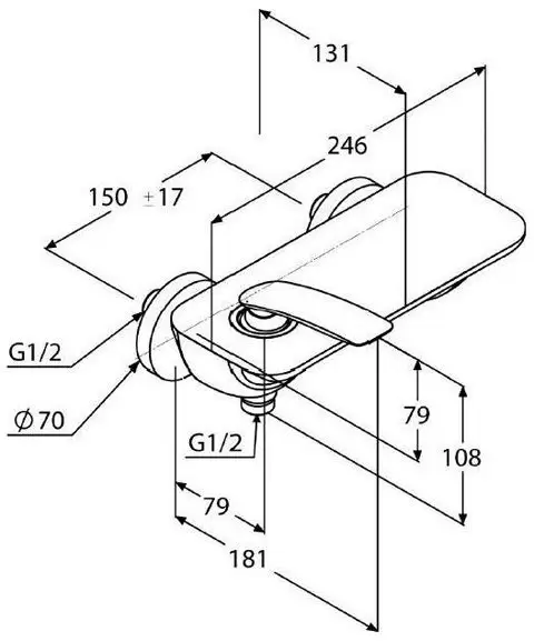 Смеситель для душа BALANCE 527100575