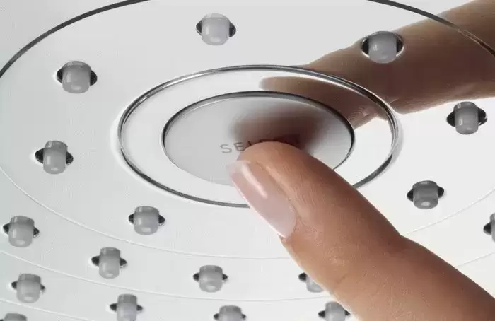 Raindance Select E 300 2jet верхний душ из потолка хром/белый НANSGROHE 27384400