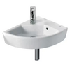 Раковина мини подвесная угловая правая 430x350x130 Roca Hall 327622000