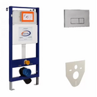 Инсталляция д/подв. унитаза BASIC SLIM с клавишей, креплениями и шумоизоляцией 10.702.510.021.81