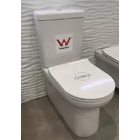 Унитаз-компакт безободковый с тонкой крышкой микролифт ARCHI 360*680*820 AR1002+RE1001T UF3010