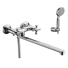 Смеситель универсальный с плоским изливом 350 мм с аксессуарами и керамич., хром LM2112C Lemark