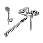 Смеситель универсальный с плоск. изливом 350мм, боковой дивертор с кер. пласт, с аксессуарами LM4417C