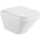 Унитаз подвесной безободковый Лира  с сиденьем микролифт AQ1155-00 Aquatek