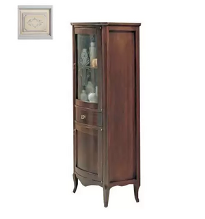 Пенал с 1 выдвижным ящиком и 2 распашными дверцами Rubino VE/RU.04, 54x60x159, Decorato