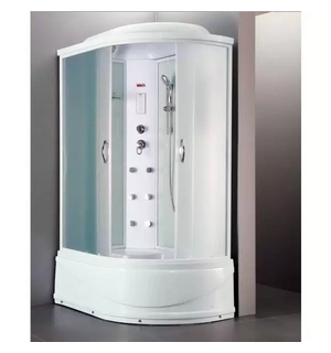 Кабина Есо витраж структурный матовый задние стенки белое стекло 1200x800x2150 TE-0720 L/R