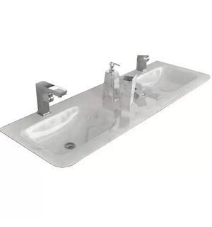 Стеклянная раковина 141х49 Extra Light LIVERPOOL 82367