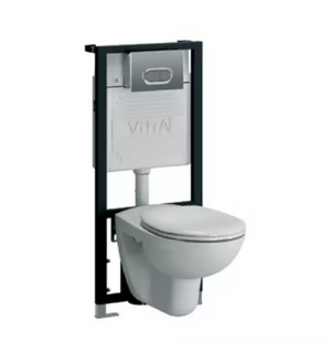 Комплект Инсталляция с клавишей хром глянец с унитазом Normus с сиденьем 9773B003-7203