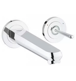 Смеситель Eurodisc Joy для умывальника на 2 отверстия настенный вынос 230 мм L-Size 19969000