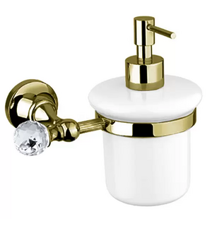 Дозатор для мыла подвесной OLIMP-SOI-02-Sw Swarovski бронза