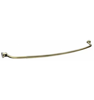 Карниз дуговой для ванной с кольцами 1260-2080 CR-3 Bronze