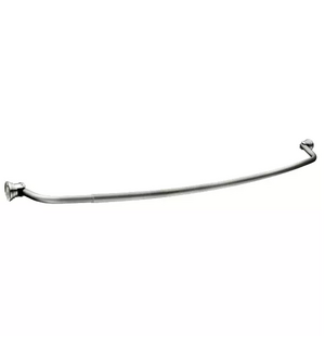Карниз дуговой для ванной с кольцами 1260-2080мм CR-3 Chrome