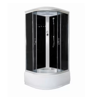 Душевая кабина CS-900 HI SK G 90*90*215(NEW) выс. серая, стекло 4мм, поддон 43 см