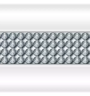 Вставка горизонтальная декоративная Кристаллы Swarovski на торцевую панель к ванне ТАХАРАТ