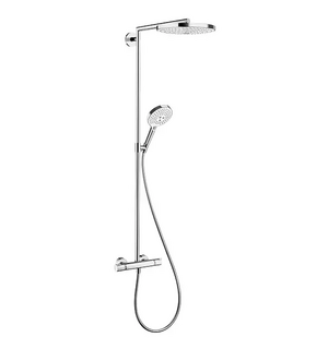 Душевая система Raindance Select S 240 2jet Showerpipe ?’ белый/хром НANSGROHE 27129400