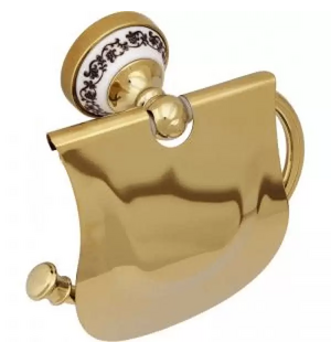Бумагодержатель с крышкой Gold Bogema FX-78510G