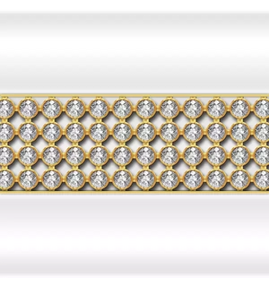 Декоративная горизонтальная вставка Кристаллы Swarovski на фронтальную панель к ванне ФАРНЕЗЕ