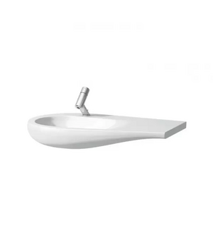 Раковина-столешница Alessi One 90х35см,полочка справа,с отв.для смесителя,LCC 8.1497.5.400.104.1