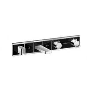 Панель RainSelect для ванны с 2 кнопками СМчерный/хром HANSGROHE 15359600