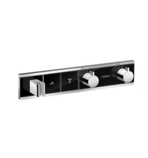 Панель RainSelect с 2 кнопками СМчерный/хром HANSGROHE 15355600