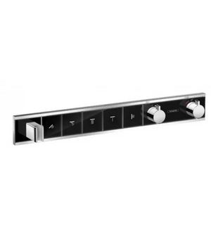 Панель RainSelect с 5 кнопками СМчерный/хром HANSGROHE 15358600