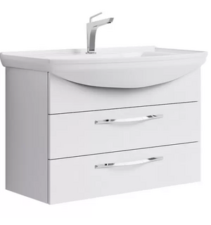 Тумба с умывальником ALLEGRO 85 с 2-мя ящиками подвесная (раковина Стиль 850) Agr.01.08/2