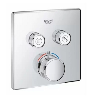 Смеситель д/душа GROHTHERM SmartControl на 2 выход встр. в стену (хром) 29124000