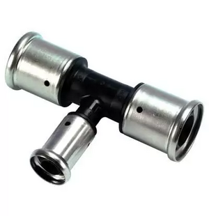 Тройник переходной (сужение в центре) пресс (пластик) 50х40х50 10PK-504050