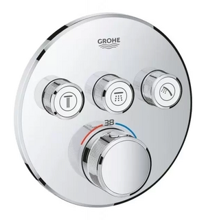 Смеситель для душа GROHTHERM SmartControl на 3 выход, встр. в стену (хром) 29121000