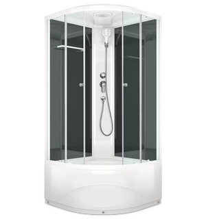 Душевая кабина DOMANI-Spa Delight 88high, черные стенки, 80*80*218см прозрачное DS01D88HBCl00 Россия