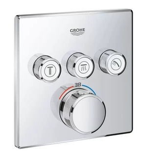 Cмеситель для душа GROHTHERM SmartControl встр. в стену, на 3 выхода (хром) 29126000