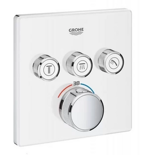 Cмеситель для душа GROHTHERM SmartControl на 3 выхода (белый/хром) 29157LS0