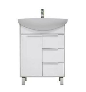 Тумба Рико 65 Белый/Ясень фабрик под раковину смайл 65 1A213301RIB90
