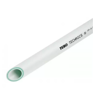 Труба ППРС TEBO (стекловолокно) ф63х8.6 (PN20) SDR74 (пачка 12м)